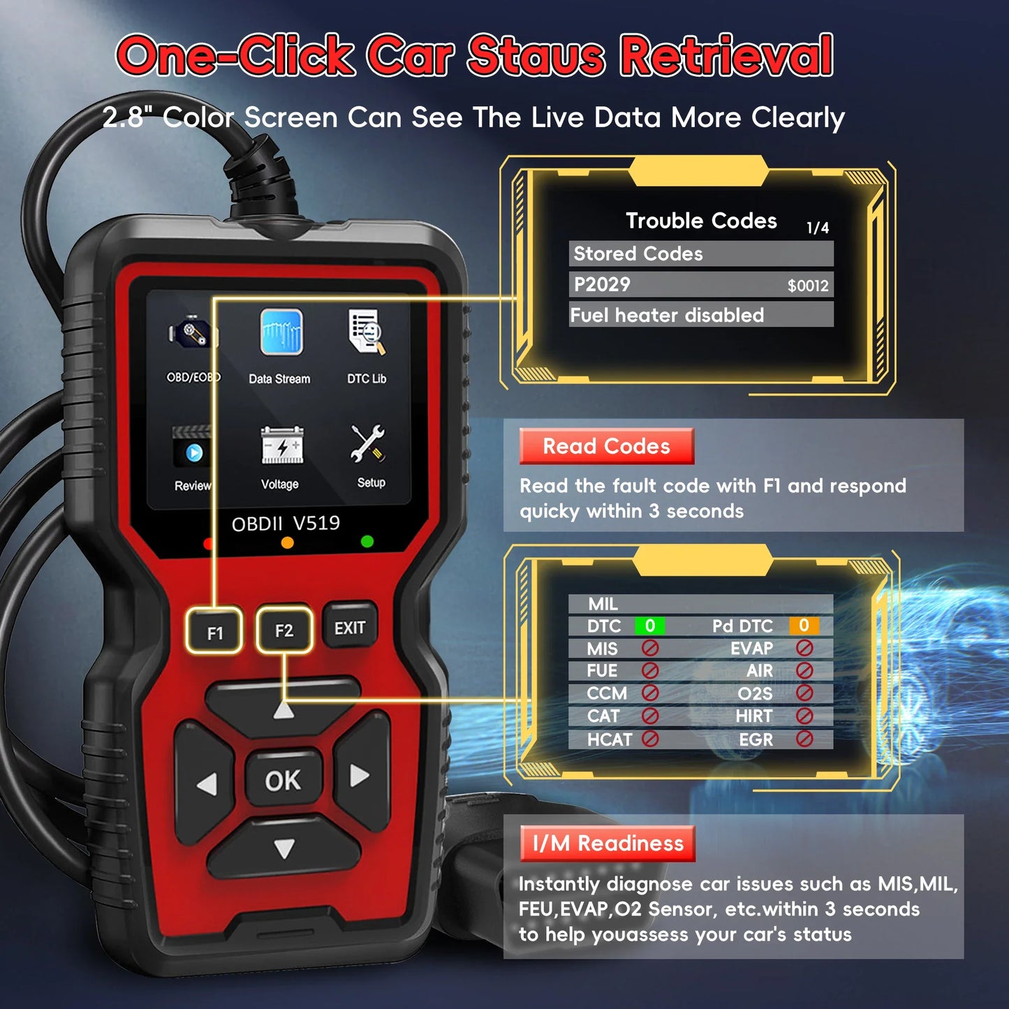 📣 2025 New Product Specials 💥 OBD2 Scanner Car Engine Diagnostic Tool