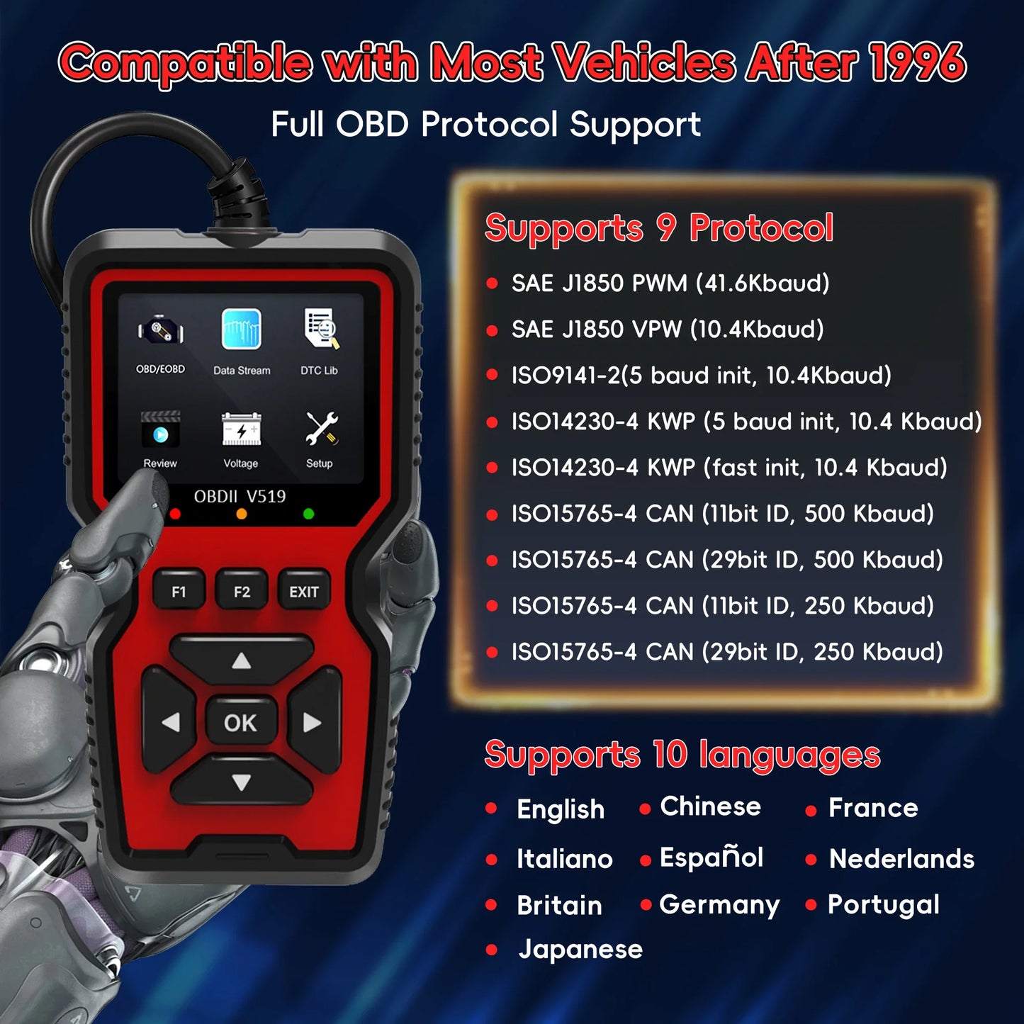 📣 2025 New Product Specials 💥 OBD2 Scanner Car Engine Diagnostic Tool