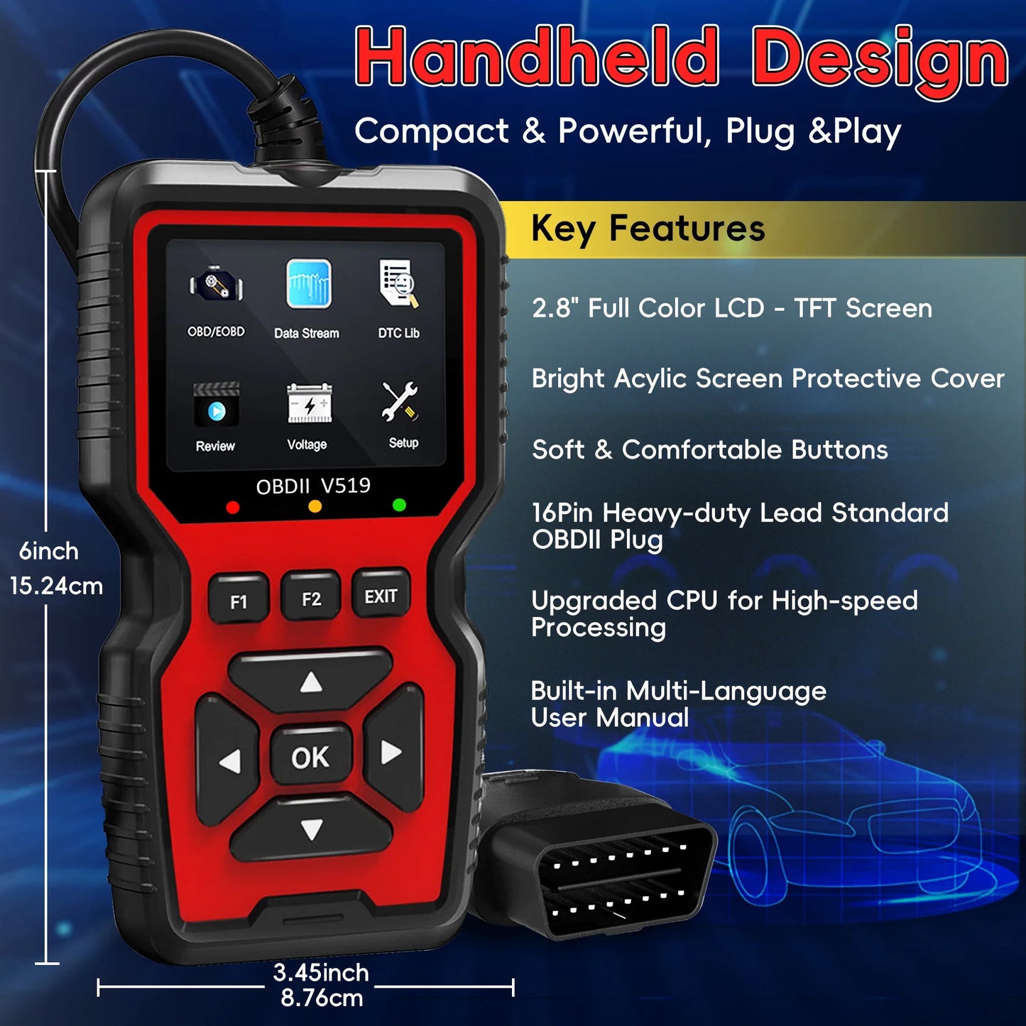📣 2025 New Product Specials 💥 OBD2 Scanner Car Engine Diagnostic Tool