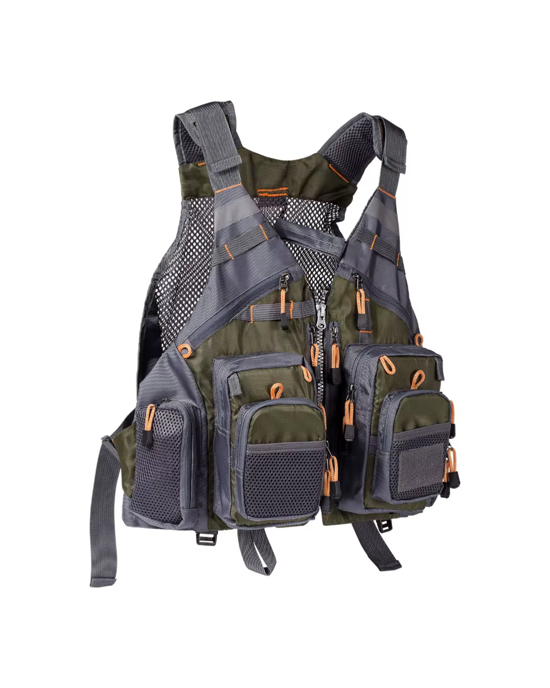 Gilet da pesca con tasche multiple 